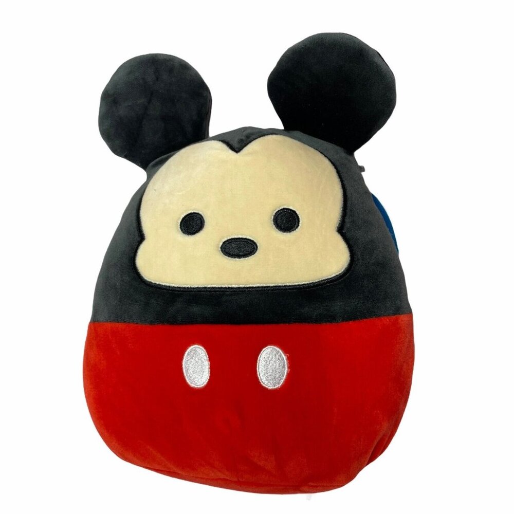 Disney Kellytoy Squishmallow Mickey Mouse 8" Plush Soft Red New